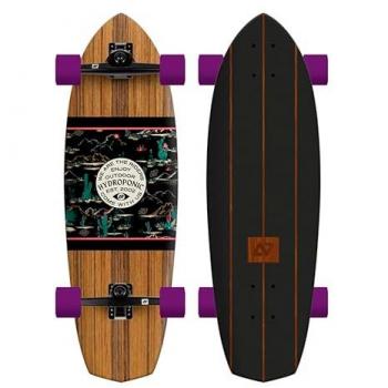 Skateboard Surfskates Hydroponic Surfskate Rounded 30´´ Gris - Longitud: 30 pulgadas, diseño redondeado, color gris, ideal para surfistas y maniobras en la calle