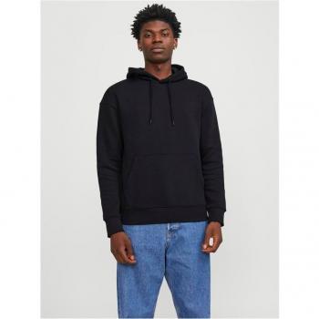 Jack & Jones Men's JJESTAR Basic Black Hoodie - Relaxed Fit