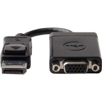 Adaptador de DisplayPort a VGA DELL - Conversor de Video, 1 x Salida VGA, Compatible con M4800, M6800, R7610, T1700, T3610 y OptiPlex 305