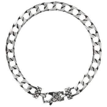 Pulsera Hombre Albert M. WSOX00492.S, pulsera de acero inoxidable con acabado pulido y cepillado, diseño moderno y elegante, resistente al agua, ajustable para diferentes tamaños de muñeca