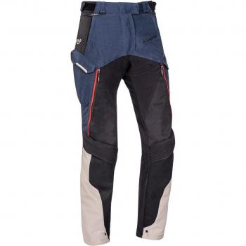 Ixon Pantalones Textiles de Moto para Mujer Eddas Gis - Azul Marino y Negro