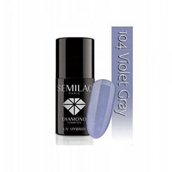 Semilac 104 UV Hybrid Nail Polish 7ml en Violet Gray - ¡Elegancia y durabilidad para tus uñas!