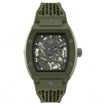 Philipp Plein Automatic Men's Watch The $keleton Ecoceramic Green, Size: ONE SIZE