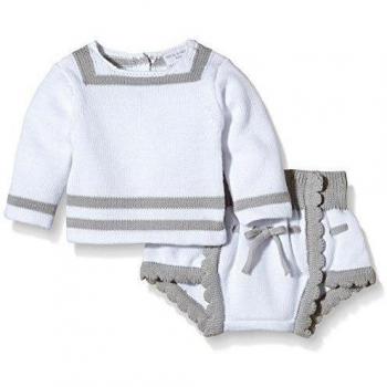 Neck & Neck Tricotosa, Conjunto Bebe, Grey / Gris 80, 6M