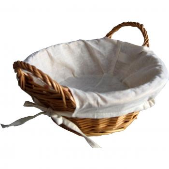 Zeller Weide - Cesta para el pan redonda, 28 x 15 centímetros