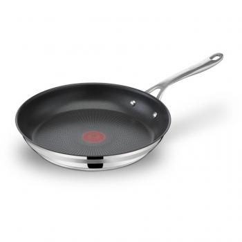 Sartén Tefal Jamie Oliver Cook Smart 20 cm - Acero Inoxidable, Antiadherente, Inducción, Termo-Signal