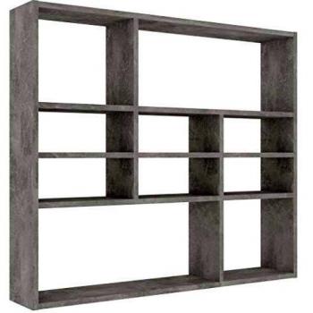 vidaXL Wall Shelf Concrete Grey 90x16x78 cm Engineered Wood
