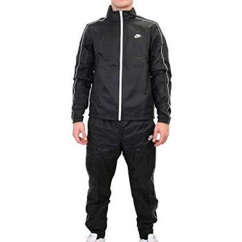 NIKE M NSW CE TRK Suit Wvn Basic Chándal, Hombre, Black/White/