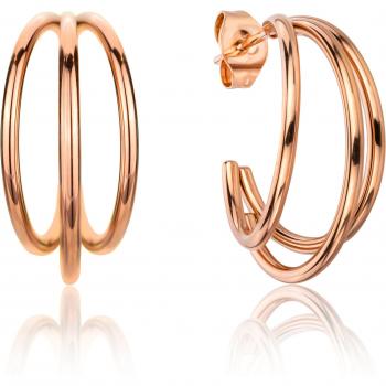 Isabella Ford Florine Rose Gold Creole Earrings for Women