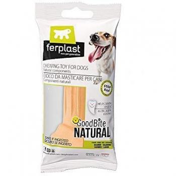 Ferplast Goodbite Natural M Juguete Hueso para La Higiene Oral, Sabor A Salmón, Perro Medio - Grande