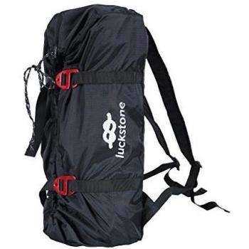 Mochilas Bolsa porta herramientas Almacenamiento Bolsa portacorda para escalada sobre roca Mochila plegable, negro