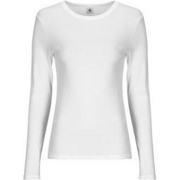Camiseta de Manga Larga Petit Bateau L'Iconique Col Redondo Blanca XS
