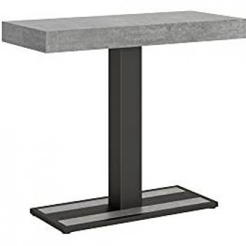 Consola extensible 90x40/300 cm Estructura Capital Premium Hormigón Antracita