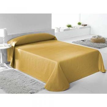 Fundeco - Colcha TREBOL Cama 105 Cm - Color Mostaza