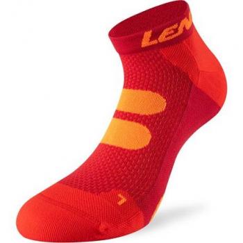 Lenz 5.0 Short Compression Socks - Red/Orange