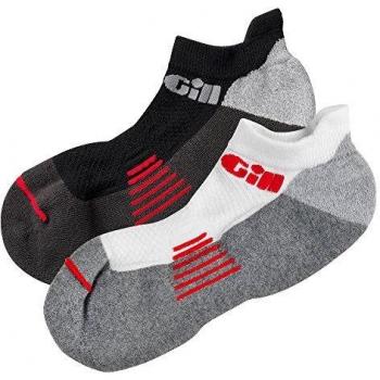 Gill Trainer Socks in WHITE 758 PACK OF 2 Sizes- - Small