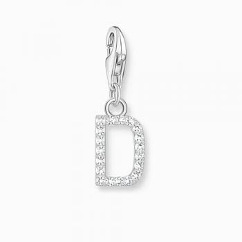 Colgante Charm Mujer Letra D con Piedras Blancas de Zirconia en Plata Thomas Sabo 1944-051-14