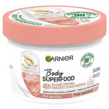 Garnier Body Superfood Bálsamo Corporal Hidratante Hipoalergénico con Leche de Avena para Piel Sensible 380 ml