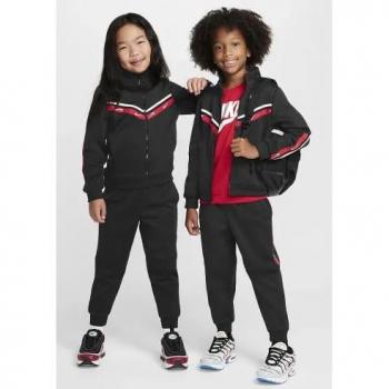 Nike Tape Unisex Chándal Negro Talla 110-116 CM Poly Tricot Foot Locker Black, Nike Tape Chándal Azul con Cremallera Niño Talla 6, Nike Mono Completo Sudadera con Capucha Bolsillos Tipo