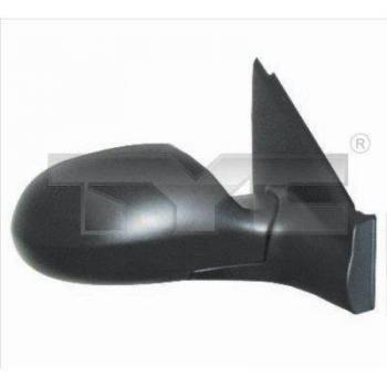 Espejo retrovisor TYC 305-0017 con diseño aerodinámico, ajuste manual, vidrio convexo para mayor visibilidad, acabado en negro y compatibilidad universal para vehículos