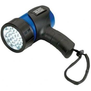 Alyco 190549 - Linterna frontal para cabeza 14 leds + 3 pilas AA