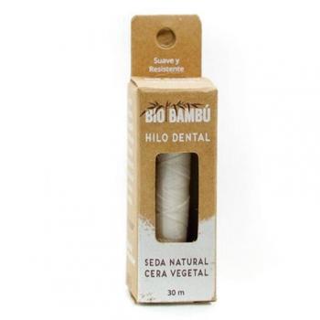 Hilo Dental de Seda Natural con Cera Vegetal, 30m - Biobambú