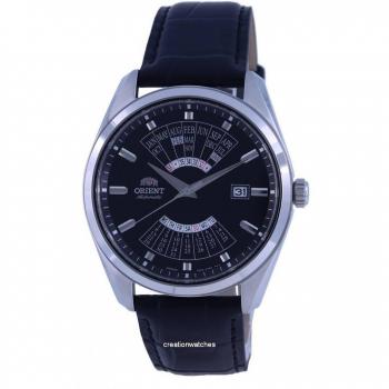 Orient Contemporary Multi Year Calendar Black Leather Automatic Men's Watch RA-BA0006B10B
