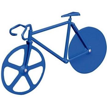 DOIY Design Cortador de Pizza Fixie Pure aleación de Acero 22,5 x 4 x 13 cm, Azul, 22.5 x 4 x 13 cm