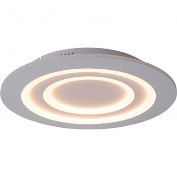 Plafón LED Mirel, blanco, metal Ø 50 cm RGB CCT con control remoto