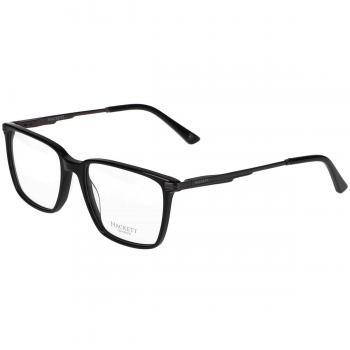Hackett 1320 001 Gafas Recetadas para Hombre Negras con Armazones Negros de 55 mm