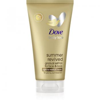 Dove Summer Revived Self-Tanning Milk for Face and Body, Shade Light to Medium, 75 ml