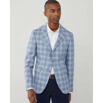 Americana Sky azul Hackett London con estampado de cuadros clásico