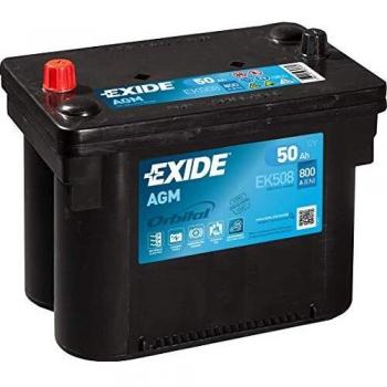 EXIDE EK508 Start-Stop AGM 12V 50AH 800A Negro