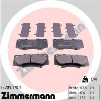 Pastillas de freno ZIMMERMANN 25209.170.1