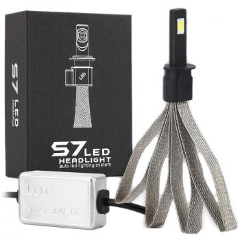 PoalrLander 2 * 30W 3200lm H1 S7 Coche LED de Bulbo de la Linterna LED de luz de la Cabeza
