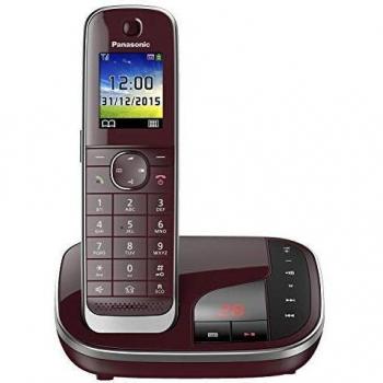 Panasonic KX-TGJ320 Teléfono DECT con Altavoz e Identificador de Llamadas, SMS, Color Rojo
