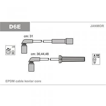 Juego de Cables de Encendido JANMOR D6E para DAEWOO Lanos y Kalos (3/5 puertas)