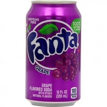 Fanta - Fanta goût Raisin - Pack de 12 canettes x 355 ml