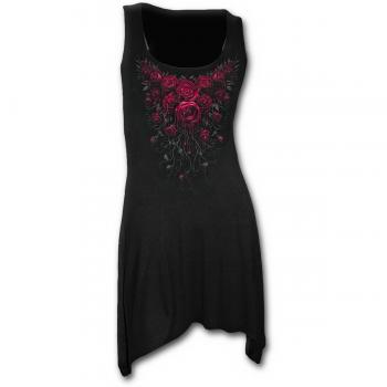 Spiral Blood Rose Top Mujer Negro XL