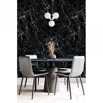 Papel Pintado Jaspe Negro - Rollo 55 x 250 cm