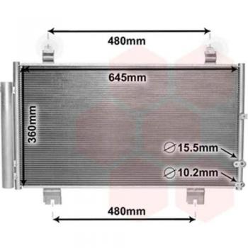 Condensador de aire acondicionado VAN WEZEL 53005653