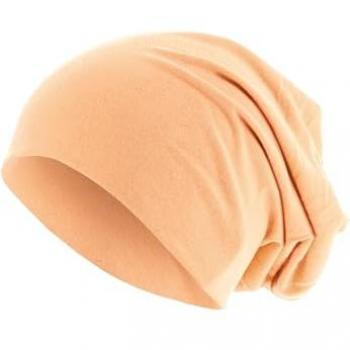 Pastel Orange Jersey Beanie Hat