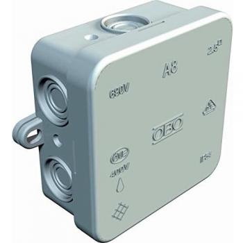 OBO Bettermann 2000075 Square Junction Box 75mm x 75mm with Cable Entries