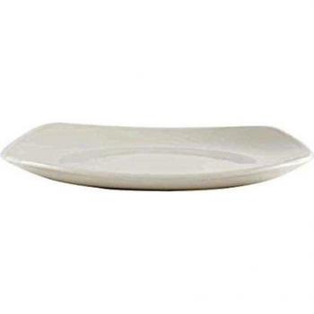 Churchill Super vitrificada W889 Plain Ware X SQUARED placa, blanco