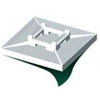 Base adhesiva 30x30 para brida Unex 1256. Bolsa de 100 unidades