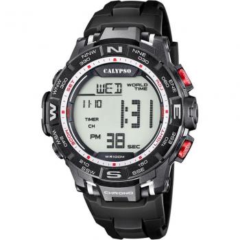 Reloj Calypso K5816/4 Digital para Hombre con Correa de Caucho Negro