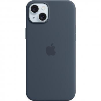 Apple Silicone Case with MagSafe for iPhone 15 Plus - Storm Blue