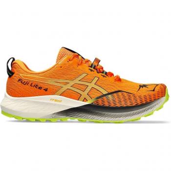 Asics Men's Fuji Lite 4 Trail Running Shoes Orange Yellow Size 44.5 EUR