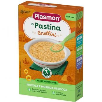 Pasta Anellini Plasmon 300g - Pasta pequeña para bebés, fácil de digerir
