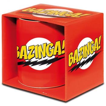 Logoshirt Zas en Toda la Boca Taza de Cafe - Shelodon - Big Bang Theory - TBBT Taza - ¡ Bazinga ! Taza para Té - Rojo - Diseño Original con Licencia